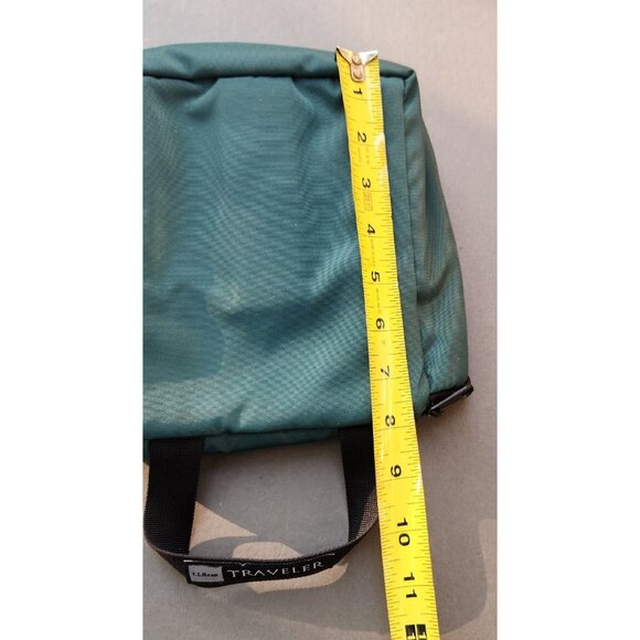 L.L. Bean The Traveler Green Hanging Toiletry Bag Nylon LL Bean Dopp Kit - Picture 9 of 13